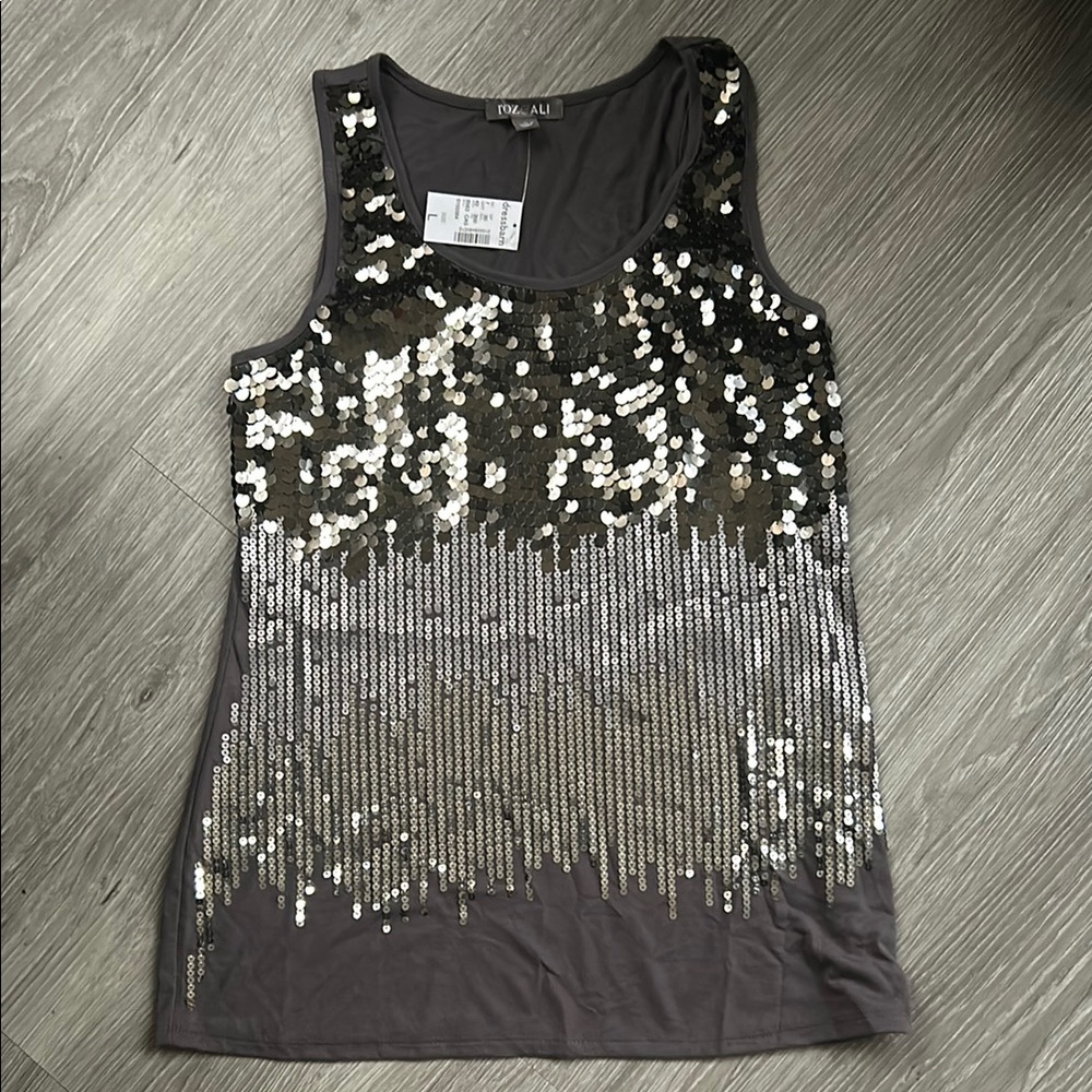 Dress Barn Roz & Ali Sequin Tank Top